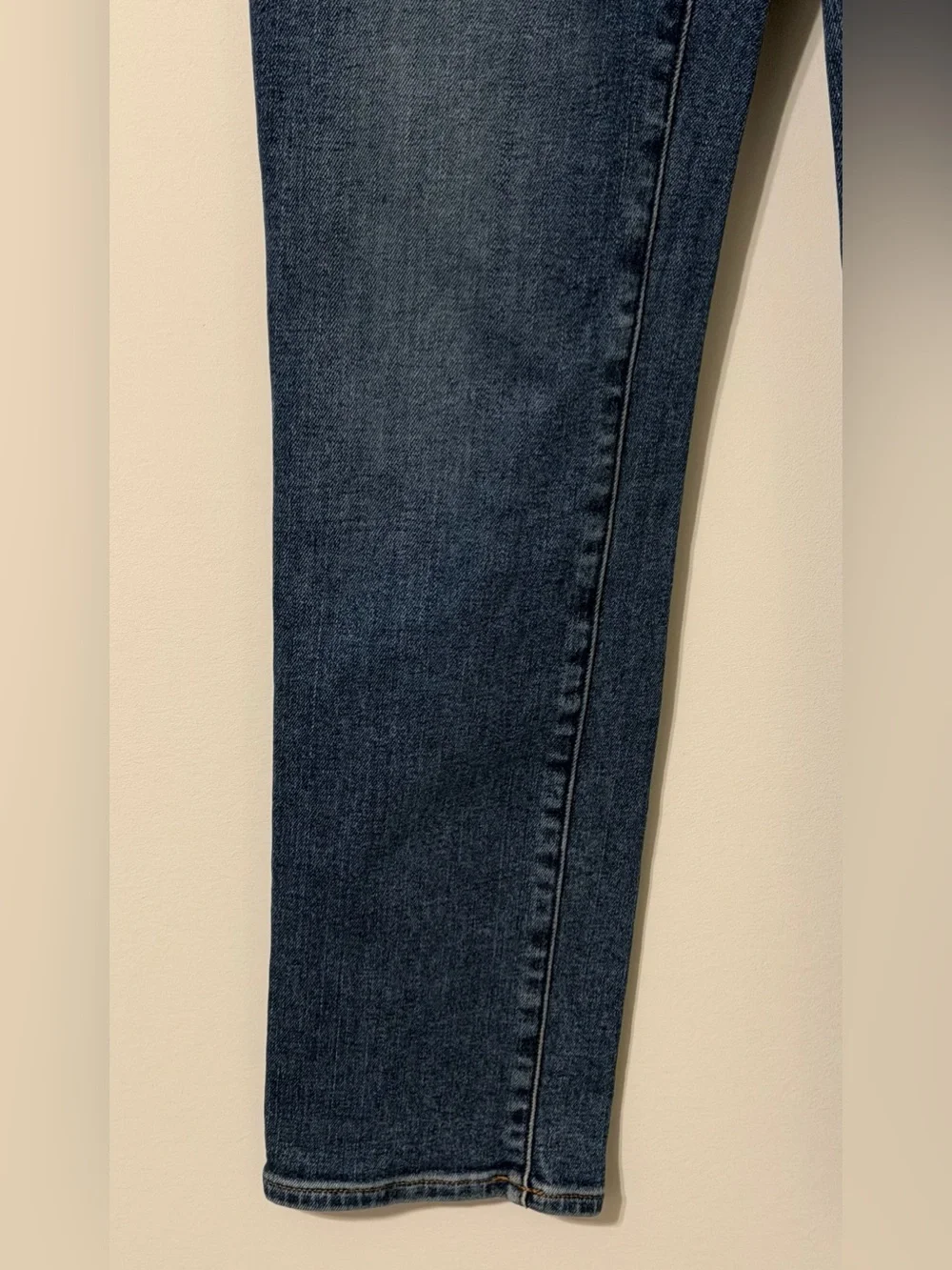 Madewell Mid Rise Stovepipe Jeans Womens 25P Petite Blue Straight Denim
